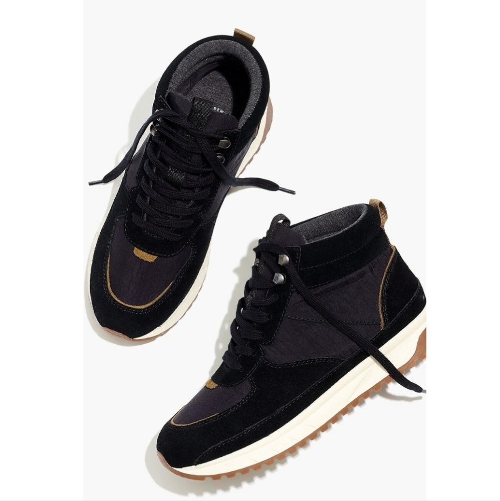 Madewell Sneaker Boot in Nylon & Suede